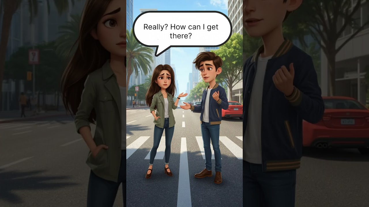 How to Ask for Directions in English | Short Conversation #learnenglish #englishforbeginners