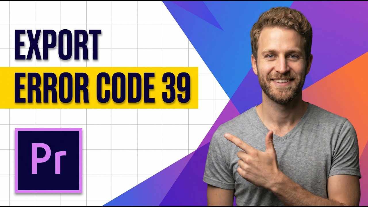 Premiere Pro Export Error Code 39 (Easy Fix Guide) - YouTube