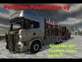 Perkelen puunkorjuu oy ep7,no nyt on H hetki,kestääkö metsä tie pölliautolle?ja pysyykö edes tiellä