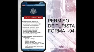 Tutorial paso a paso como Tramitar permiso de turista i94 en línea desde la pagina de Migración CBP