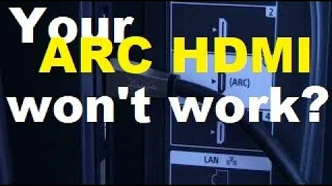 How to troubleshoot an ARC HDMI connection between TV and soundbar or receiver