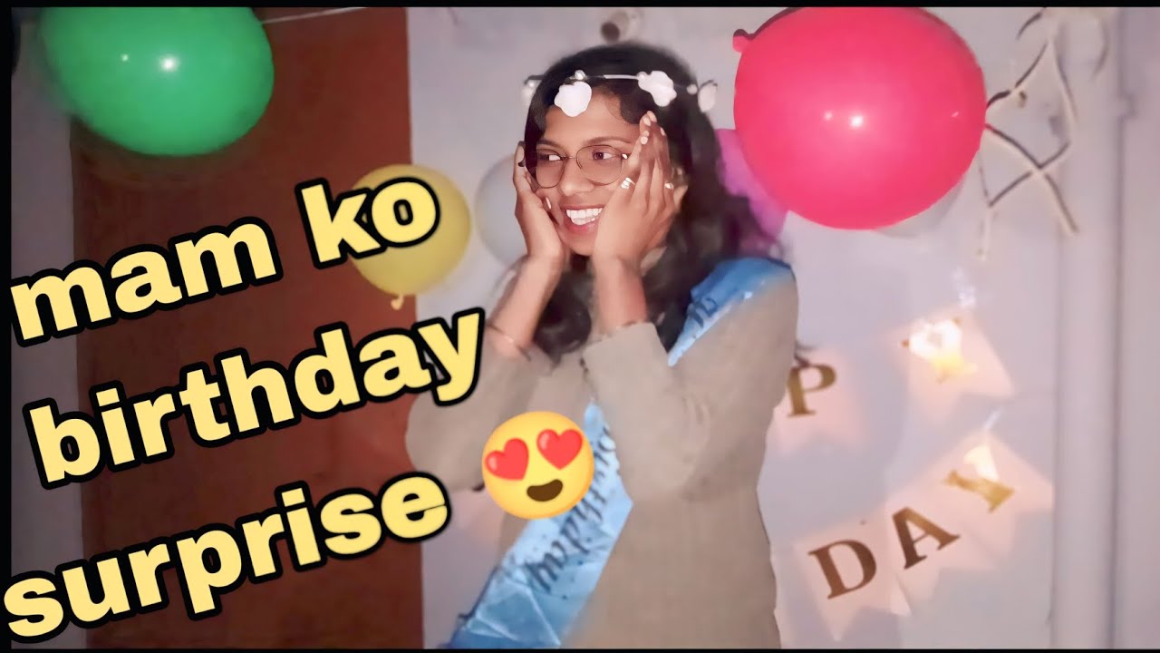👫Mam shock ho gai 🫂❤️|| birthday surprise for room met di 🎂🍫#trending #viral #love #vlog #birthday 
