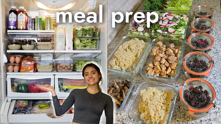 Healthy Meal Prep for a Busy Week! Salad, Sesame Tofu, Protein Bowls