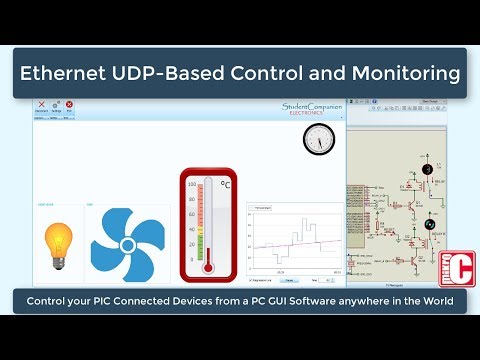 81- Project 16 Ethernet UDP-Based Control and Monitoring, part 1 | mikroC Pro for PIC Tutorial