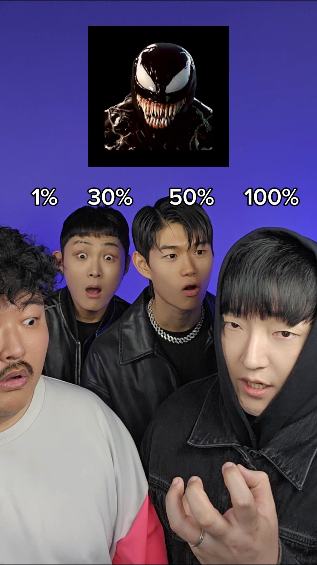 1% vs 30% vs 50% vs 100% #beatbox #tiktok