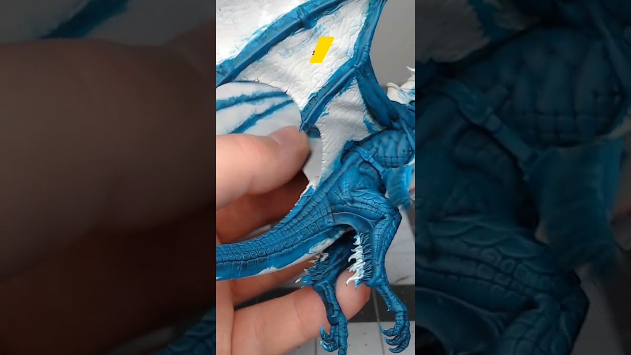 Paint Blue Scales Easily Using This Recipe!!! #shorts  #paintingminiatures #ageofsigmar