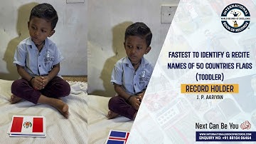 FASTEST TO IDENTIFY & RECITE NAMES OF 50 COUNTRIES