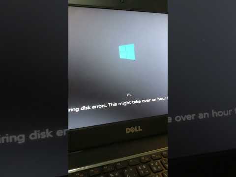 Repairing disk errors. This might take over an hour to complete จะรอดไหม