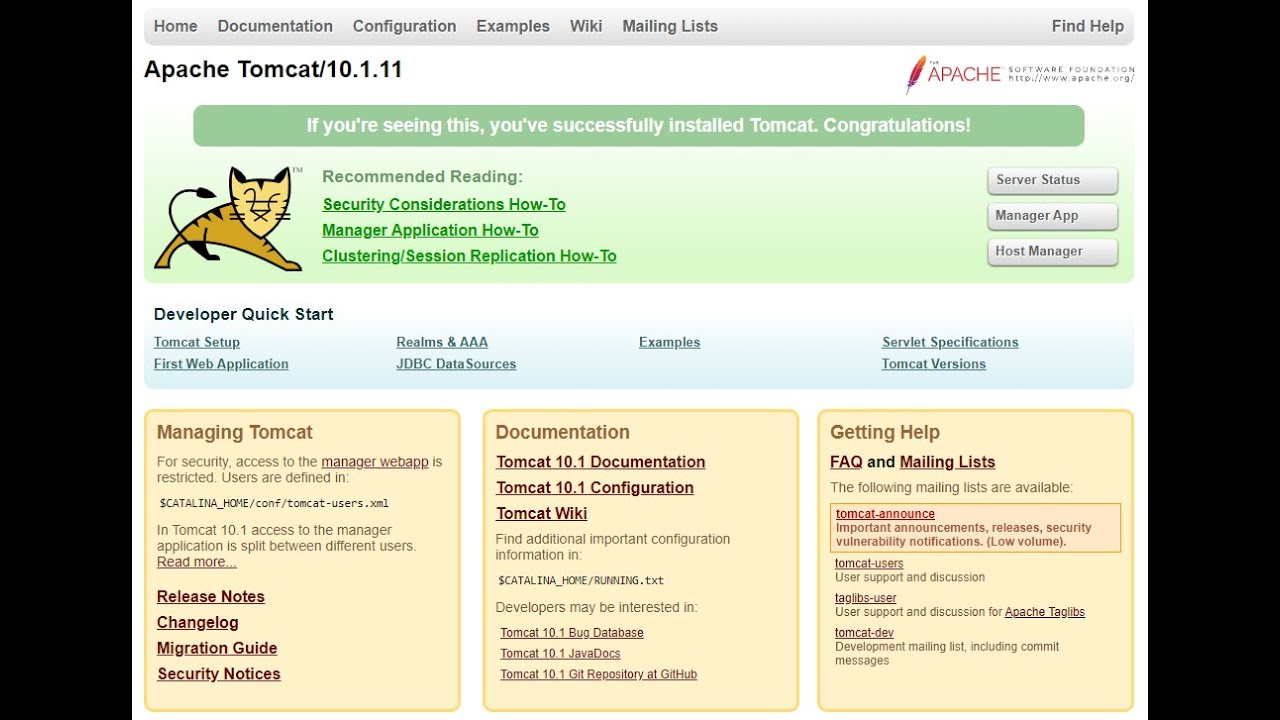 Install Apache Tomcat Module - YouTube