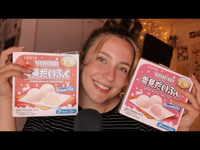 ASMR Eating Mochi 🌸 (+ whisper ramble)