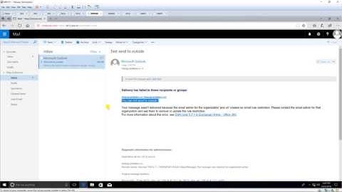 Create a rule to prevent send to Outside in Exchange 2016