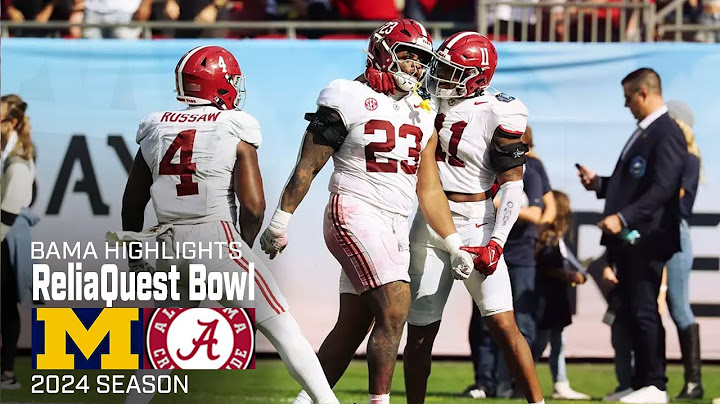 Alabama’s Highlights vs. Michigan | 2024 ReliaQuest Bowl | HD