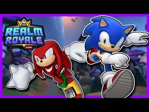 We Turned Into Chickens Sonic Knuckles Play Realm Royale Youtube - disney infinity sonic boom and marvel outfits roblox
