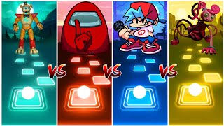 Mommy long legs (Poppyplaytime) vs Friday Night vs Among us vs Freddy - Tiles Hop EDM Rush screenshot 5