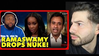 Vivek Ramaswamy DISMANTLES Black LIberal On CNN Over Trump's Use of Word 