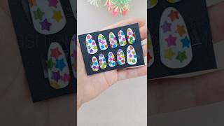 Let's Convert Rs 10 Nails 💅🏻 In To Beautiful❤️Press On Set Without Using Any  Nail Polish 💅🏻#shorts