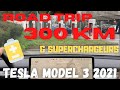 Ref:B9UugCxpk0I Road trip de 300 km en tesla model 3