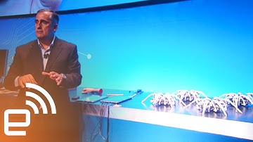 Intel CEO controls army of robot spiders with a wristband | Engadget