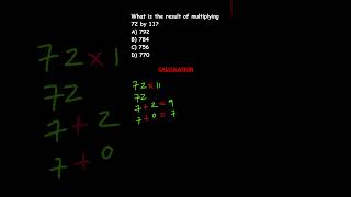 How to Multiply 72 by 11 in Seconds!
