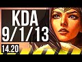 SIVIR & Yuumi vs JHIN & Vel'Koz (ADC) | 9/1/13, Legendary | KR Diamond | 14.20