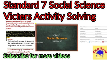 Standard 7 Social Science Victers Activity Solving February 9 Tuesday #classroomsaranya