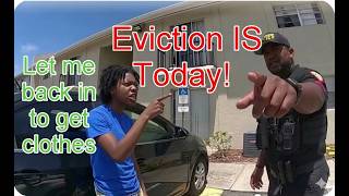 Live Eviction – After She Was Late On Her Rent, She’s Locked Out When Coming Home Late To Eviction