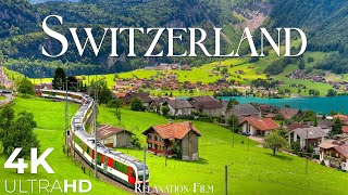 SWITZERLAND • 4K Relaxation Film: Winter to Spring • Relaxing Music - Nature 4k Video UltraHD screenshot 1