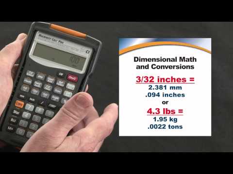 Machinist Calc Pro Dimensional Math and Conversions How To