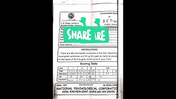 MPCE024 PRACTICAL NO.3 SENTENCE COMPLETION TEST ( WRITE UP) SCT M.A. PSYCHOLOGY 2ND YEAR ( IGNOU)