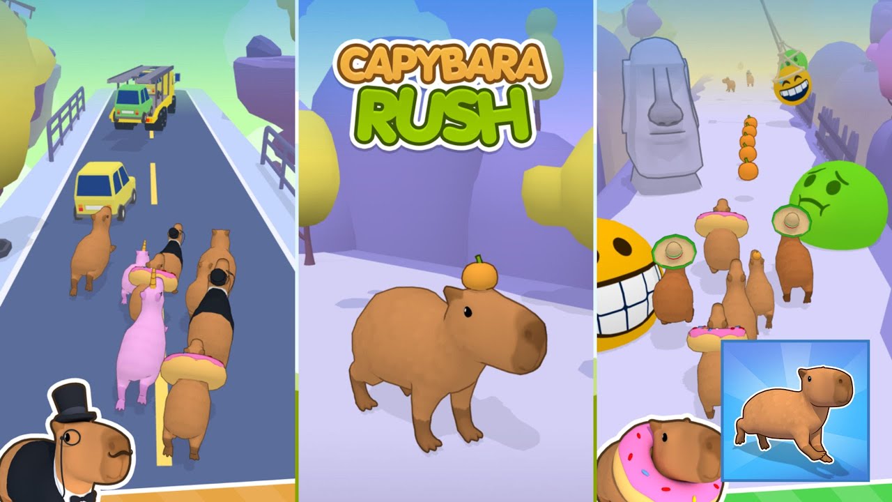 Capybara Rush  All Levels Gameplay Android iOS
