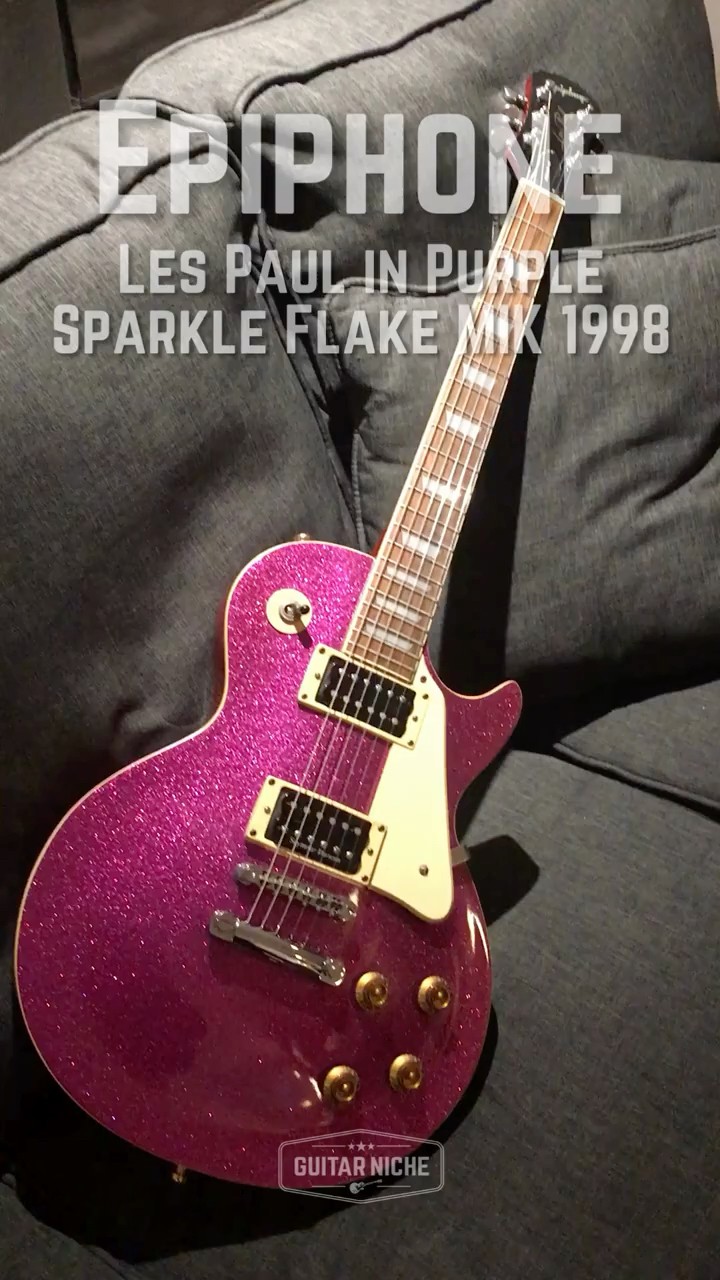 Epiphone Les Paul in Purple Sparkle Flake MIK #epiphoneguitars