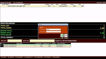 Demo aplikasi apotik, penjualan