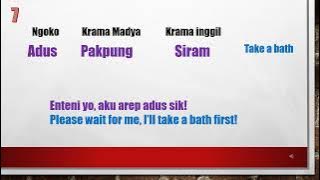 17 Javanese Most Common Verbs