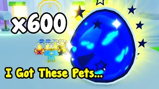 I Opened 600 Dominus Eggs And Hatched These Pets - Pet Simulator X Roblox