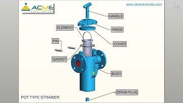 Quick Opening Casted Basket Strainer - ACME Fluid System #basketstrainer #manufacturing #industry