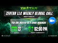 Zeotar LLC Global Meet 27 May 2025 Zeotar LLC Global Meet 27 May 2025
