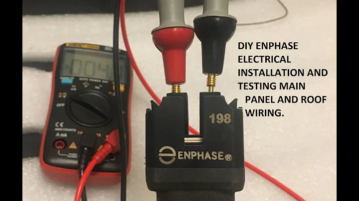 DIY Electrical for Solar Installation Detailed Main Panel Testing with Enphase Microinverter Q cable
