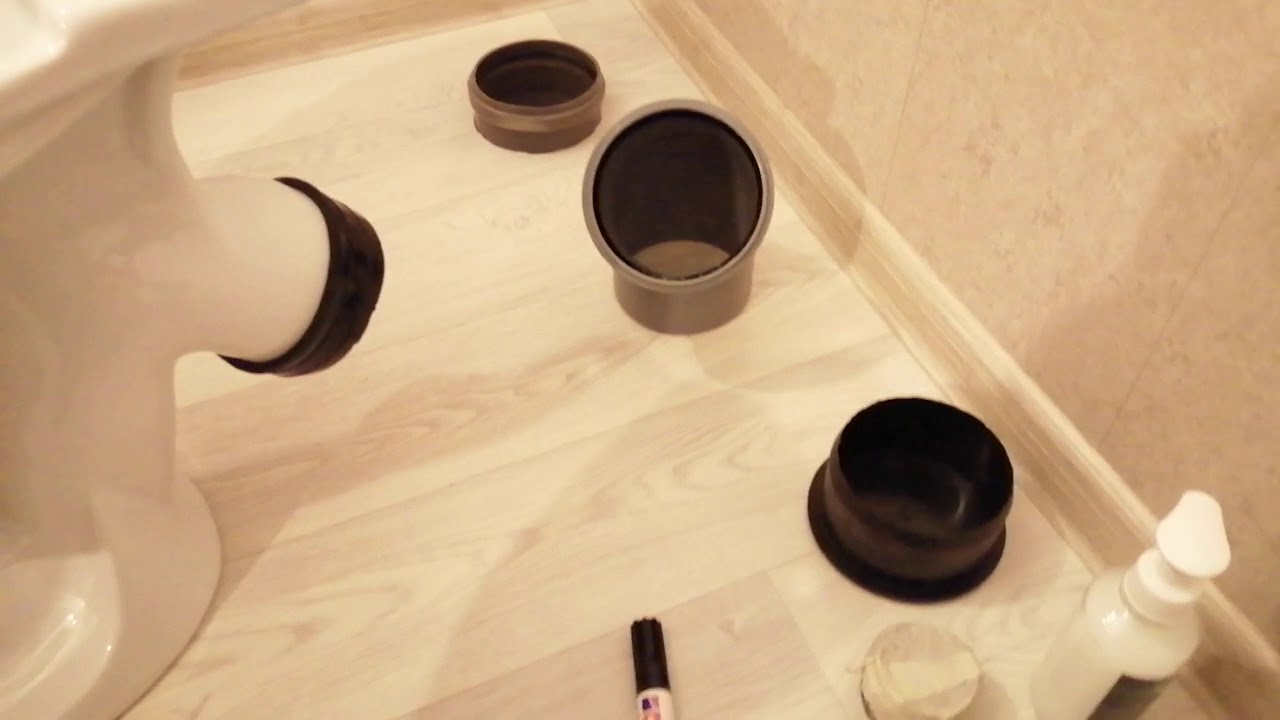 Установка унитаза на даче - YouTube