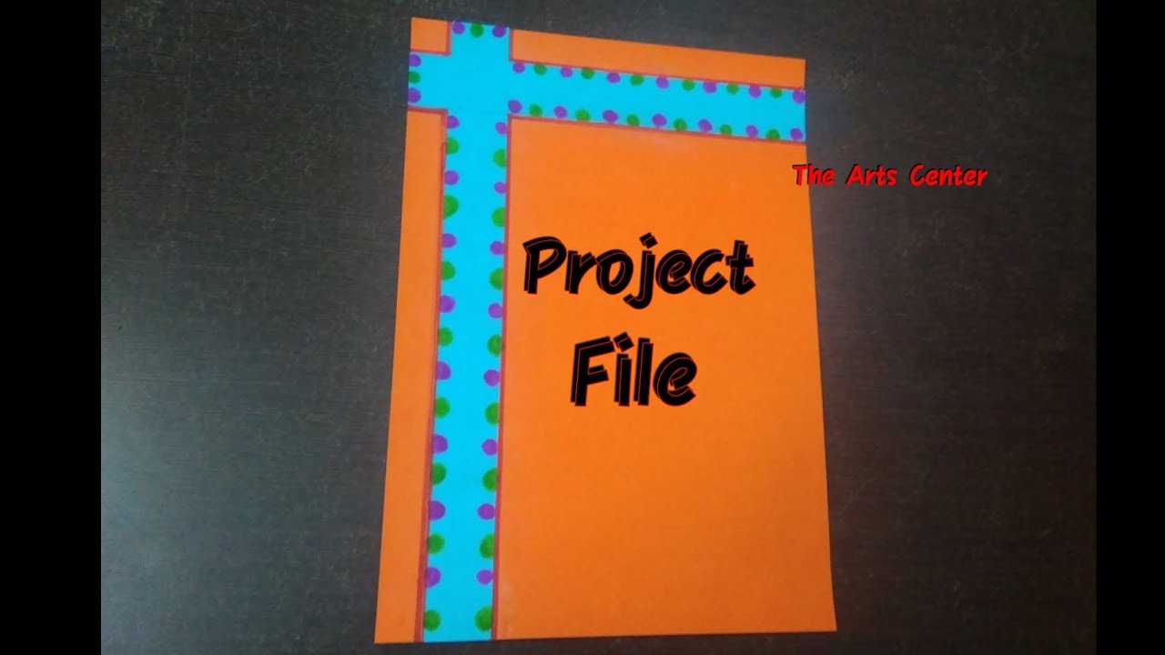 Decorate Beautiful Project File Cover Page Easy Project File Tutorial Handmade Latest Design Youtube