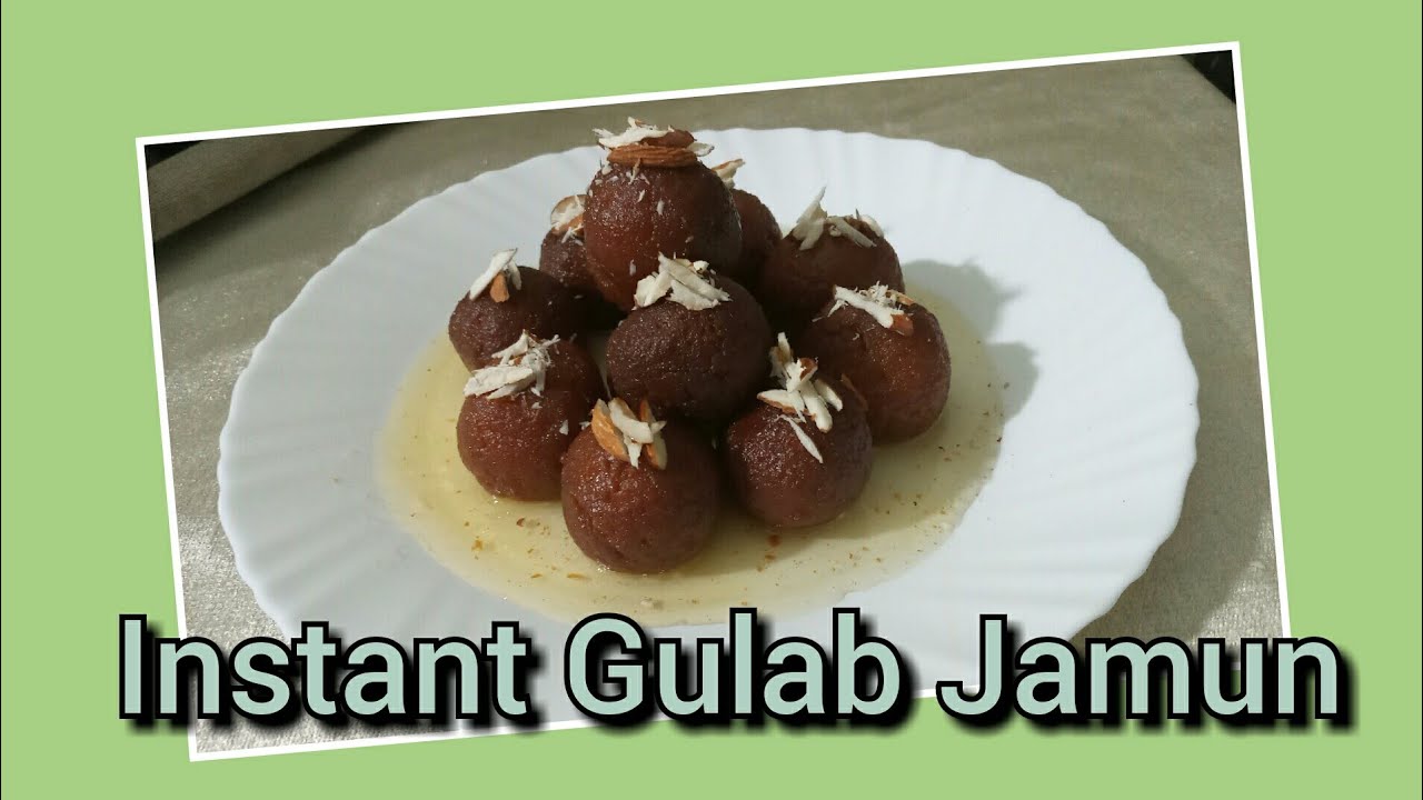 Instant Gulab Jamun with Gulab Jamun Mix Without Khoya Gulab Jamun