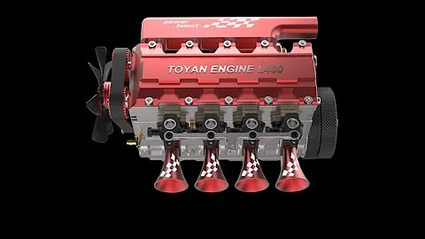 TOYAN FS L400 14cc Inline 4 Cylinder Four-stroke Water-cooled Nitro Engine