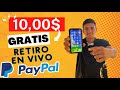 10,00$ PARA PAYPAL USANDO ESTA WEB GRATIS/ COMO GANAR DINERO REAL POR INTERNET DESDE MI CELULAR