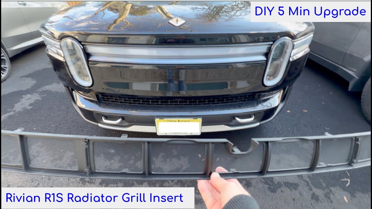 Rivian R1S Radiator Mesh Insert from EVBASE - YouTube
