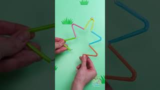 🥤 DIY Bubble Blowing Toy 😍 Made from a Simple Straw! 🌈