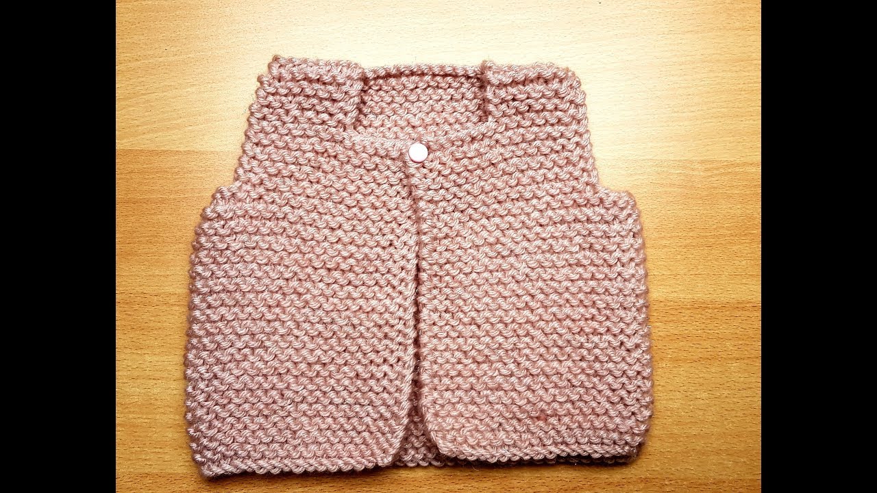 modele tricot bebe gilet sans manche