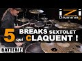 Cours de batterie ◊ 5 BREAKS en sextolet qui CLAQUENT ◊ iZi Drumming ◊ BATTERIE MAGAZINE 170