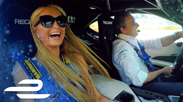 Paris Hilton BMW i8 Hot Lap w/ Formula E CEO Alejandro Agag