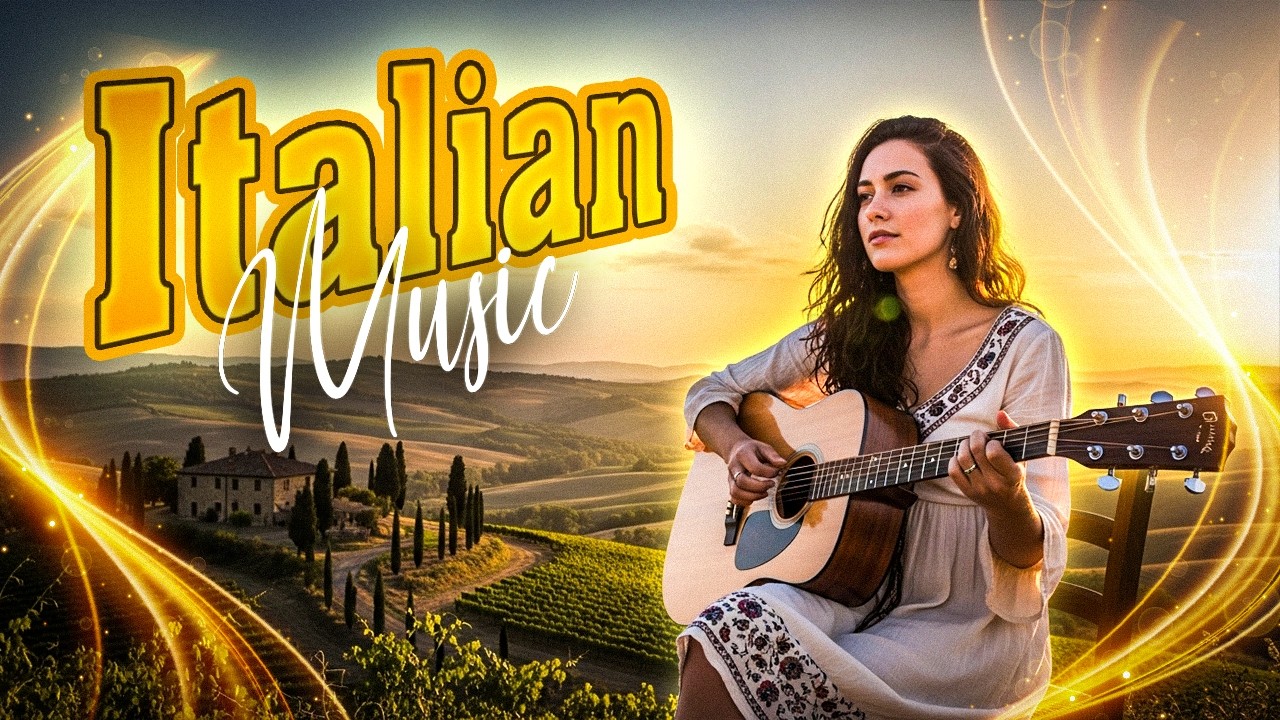 🎶 Italian Guitar Music for Relaxation 🎶 3+ Hours Scenic Italy Ambience