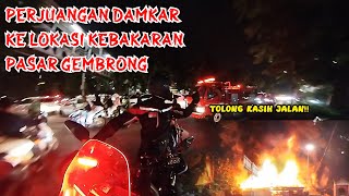 Massive Gembrong Market Fire | Firefighters' Access Obstructed