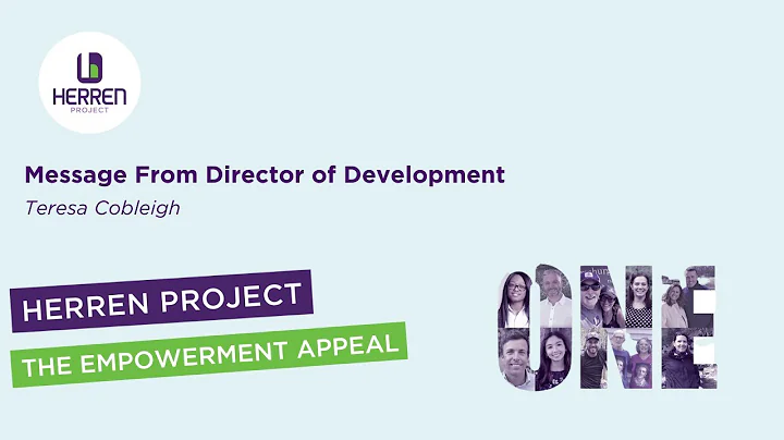 Message from Herren Project Director of Developmen...